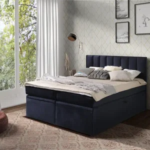 Voordeelprijs Boxspring Den Haag - blauw - velvet (180 cm)
