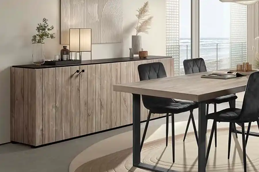 Complete woonkamer Tommy - met vitrinekast Speciale Aanbieding
