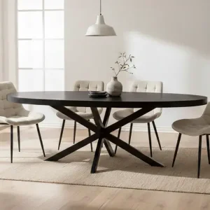 Actieprijs Salontafel ovaal - zwart