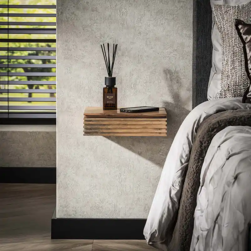 Shop Nu Nachtkastje Layer XS 1 lade set van 2 / Massief acacia