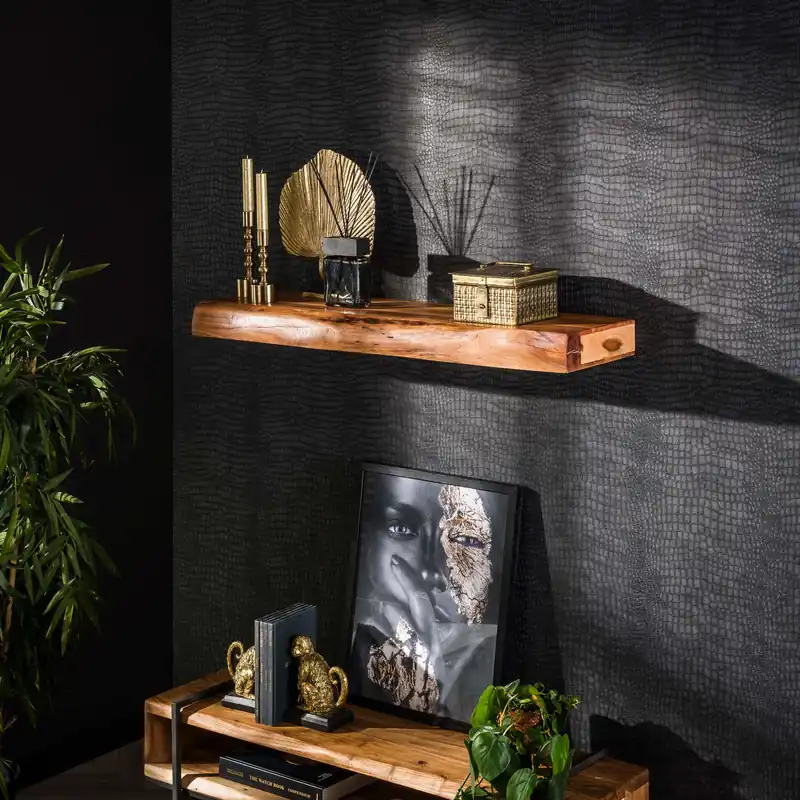 Wandplank Tree 100cm / Massief acacia Exclusieve Aanbieding