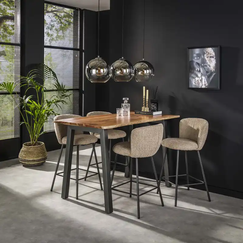 Bartafel Edge 147cm / Massief acacia Koop Vandaag