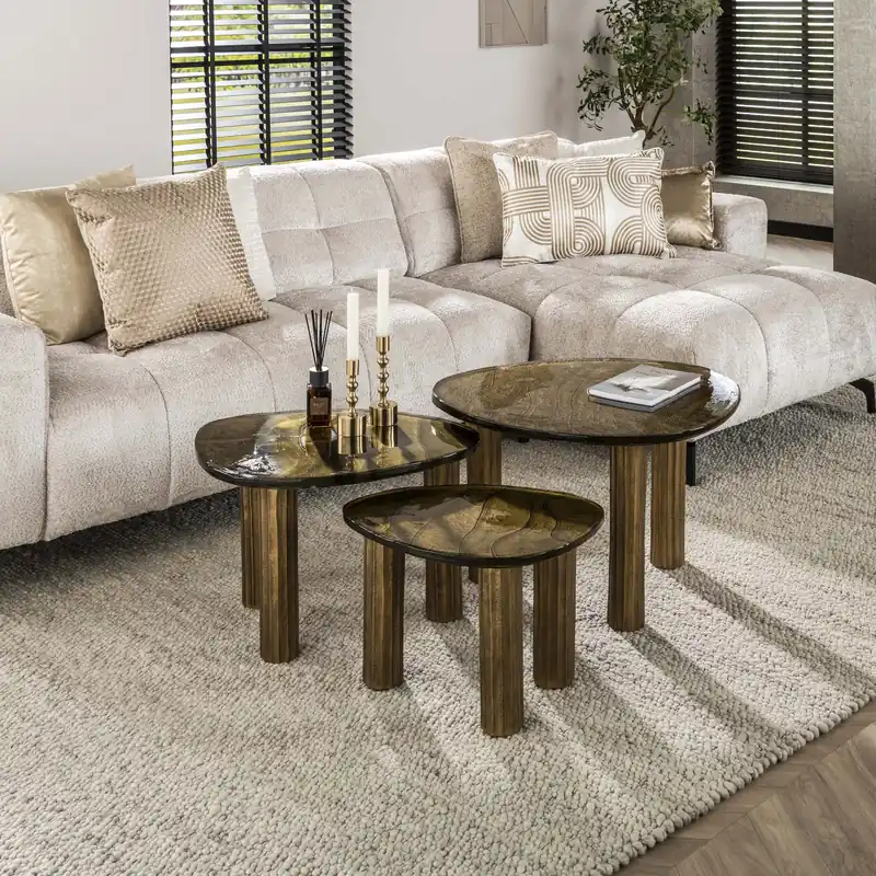 Nieuw Salontafel Eclipse L / Antiek goud
