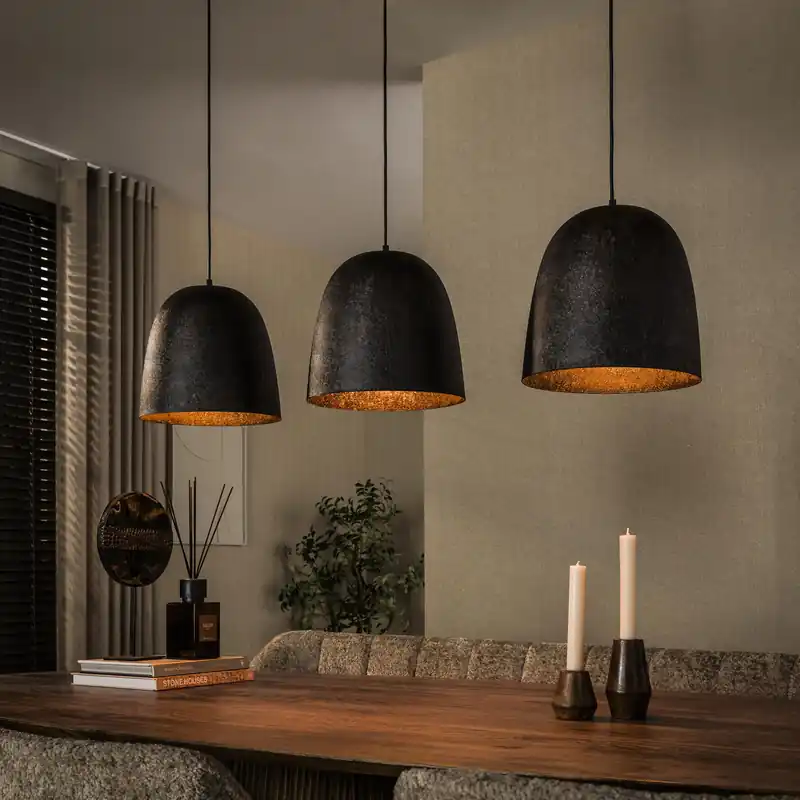 Goedkoop Hanglamp Nova 3-lichts / Smoked brown