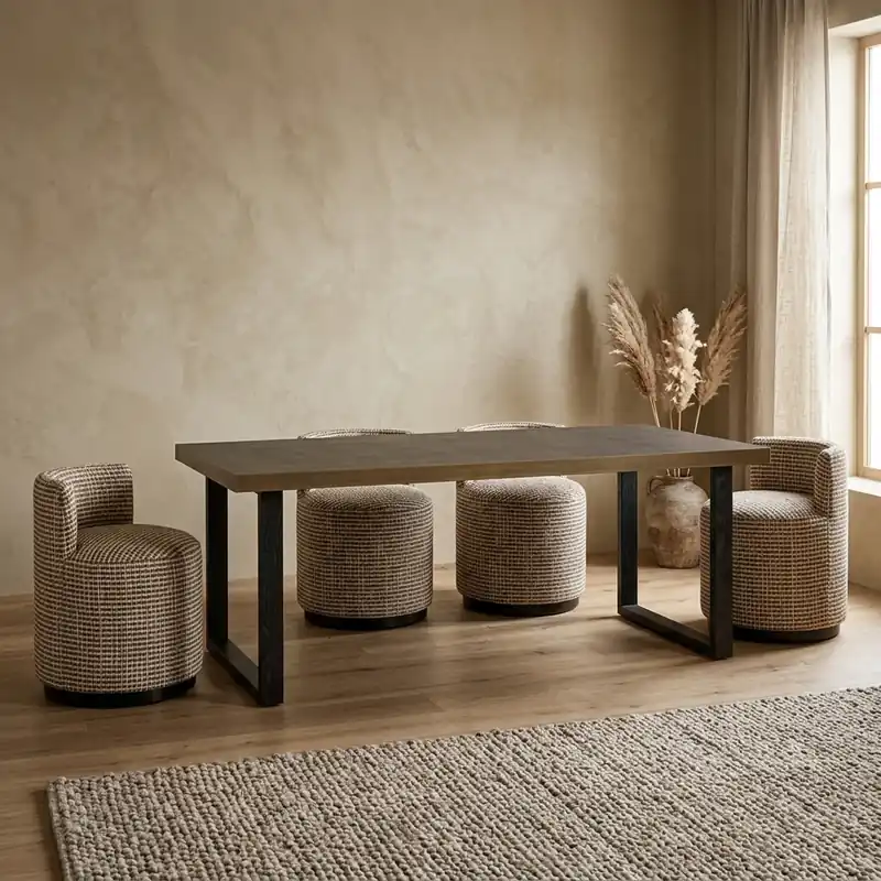 Eettafel Bloomville brass shagreen incl. glass top 200 Lage Kosten