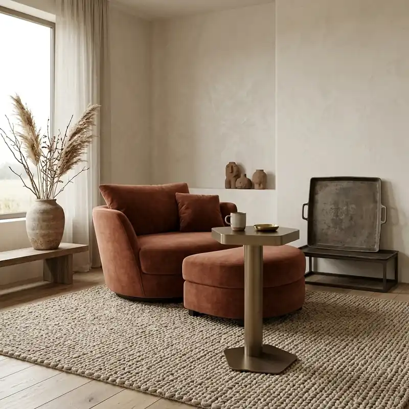 Aanbieding Bankbijzettafel Hexa brushed gold