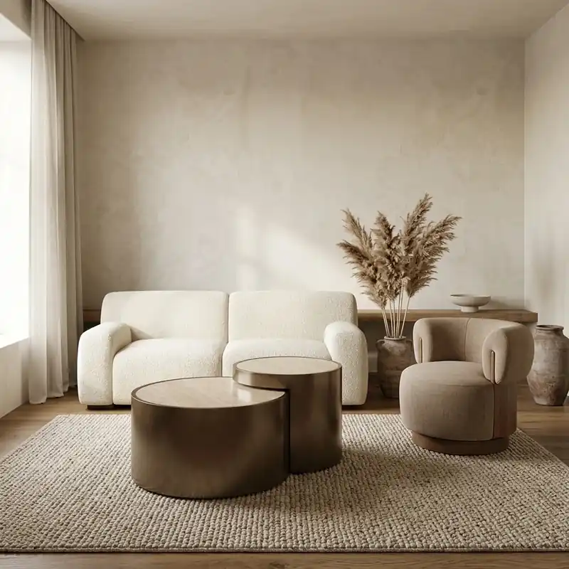 Beperkt Aanbod Salontafel Ronson beige (set van 2)