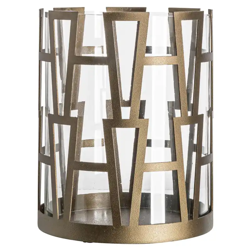Windlicht Shandy brass antique small Populair