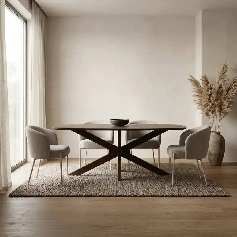Eetkamertafel 180, Acacia Marron Brown Veilige Betaling