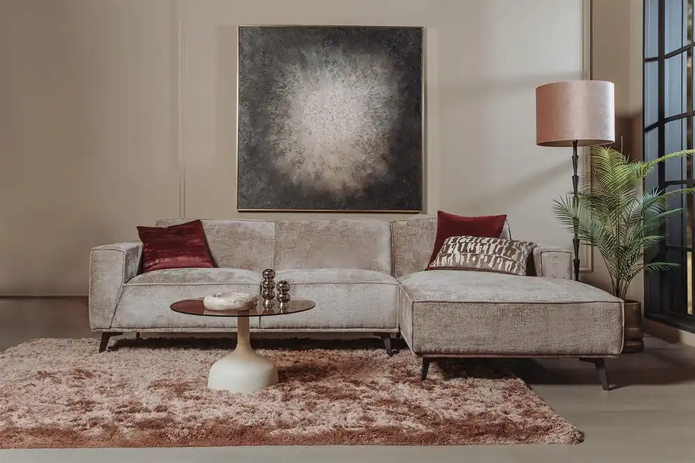 Korting Leeds 2,5-zits arm links + chaise longue rechts
