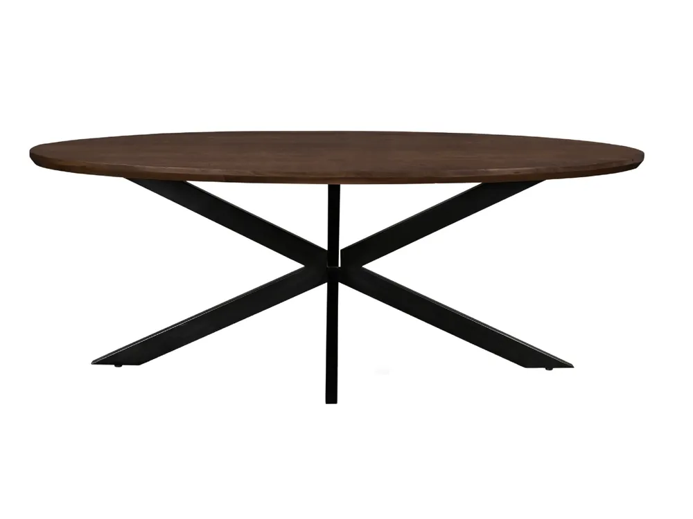 Uitverkoop Eettafel Jesper Oval Brown 210 cm