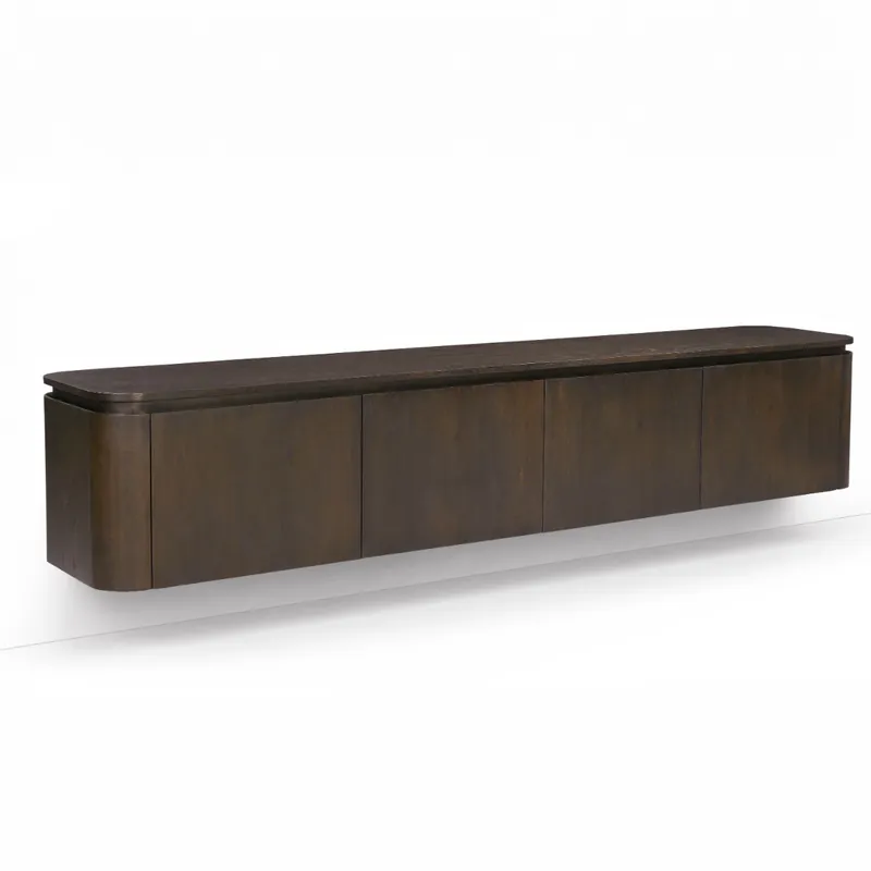 Zwevend tv-meubel Rivano Basalt 220cm Betrouwbaar