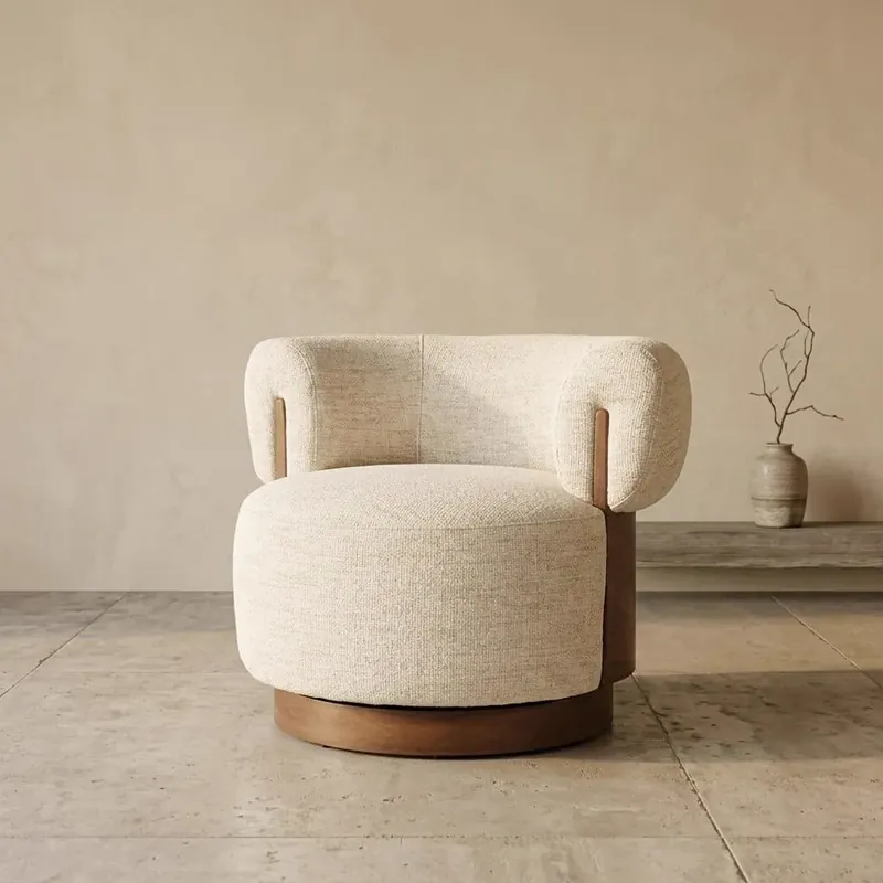 Fauteuil Nila bruin - beige Vanu Seizoensaanbieding
