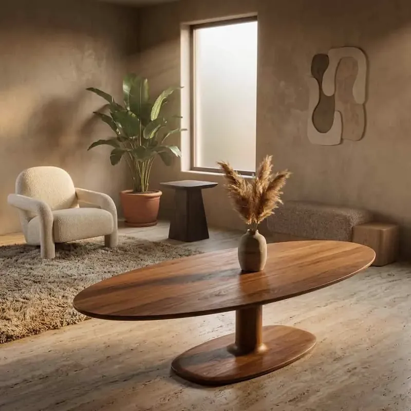 Korting Eettafel Coco 300x110 cm - lichtbruin