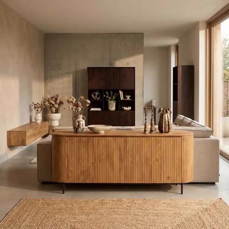 Actieprijs Dressoir Solana 210 cm Naturel