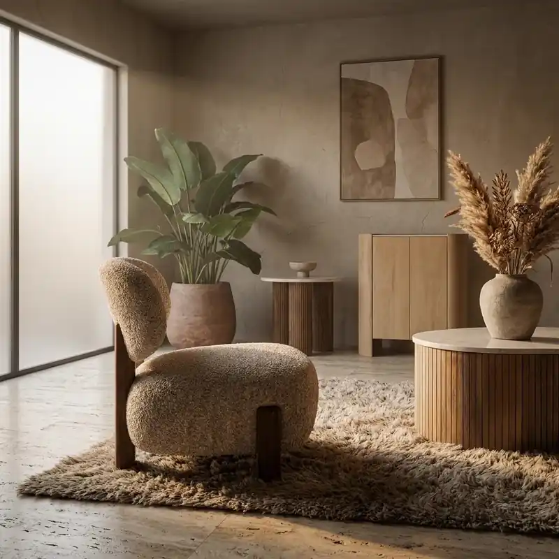Weekendaanbieding Fauteuil Reza bruin - beige Bay