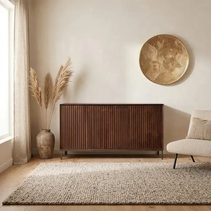 Laatste Versie Dressoir Madison Bruin Mangohout 165 cm