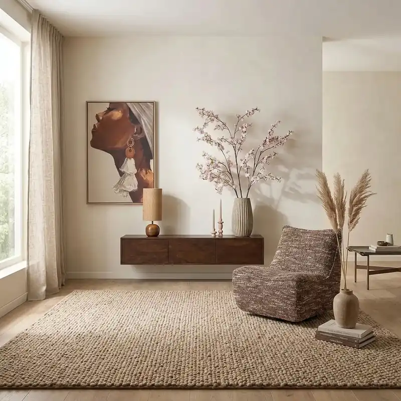 Zwevend tv meubel Vision Bruin Mangohout 160 cm Laatste Versie