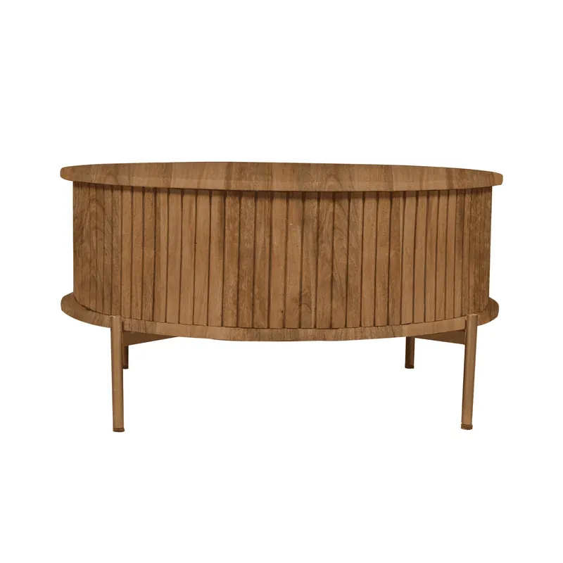 Gecertificeerd Salontafel Madison Natural 80 cm Rond