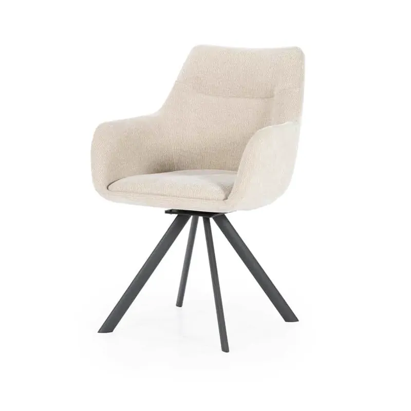 Stoel Bliss with armrest - taupe Gecertificeerd
