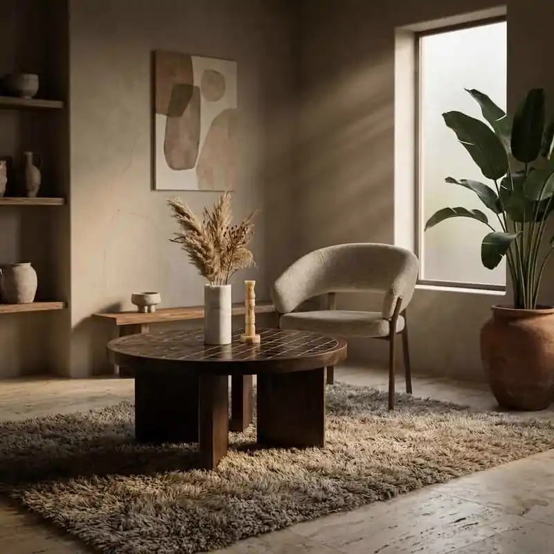 Salontafel TiledUp Mangohout & Keramiek Koop Vandaag