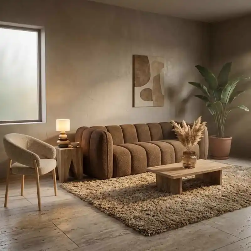 Bank Cubetto Bruin Seizoensaanbieding