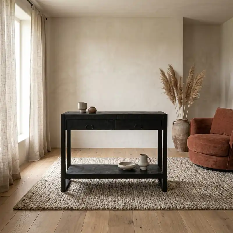 Betrouwbaar Sidetable Britt Zwart 120