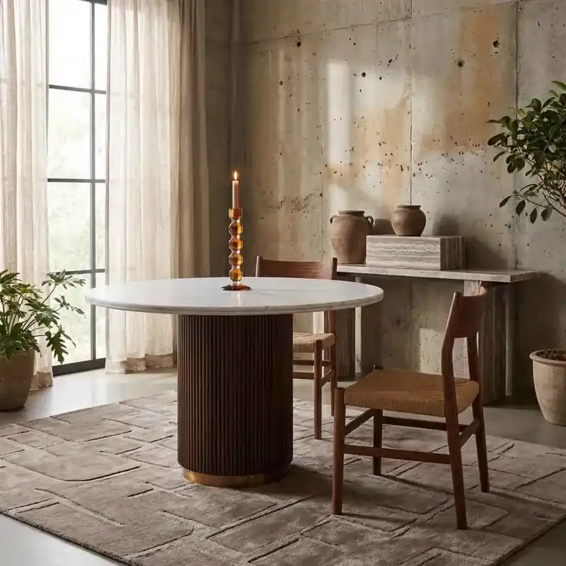 Eettafel Mayfield brown 120Ø Beperkte Voorraad