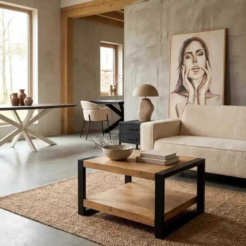Populair Salontafel Britt 80x80 cm