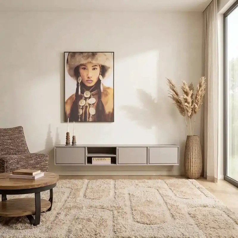 Zwevend tv meubel Ambiance Taupe 200 cm Superprijs