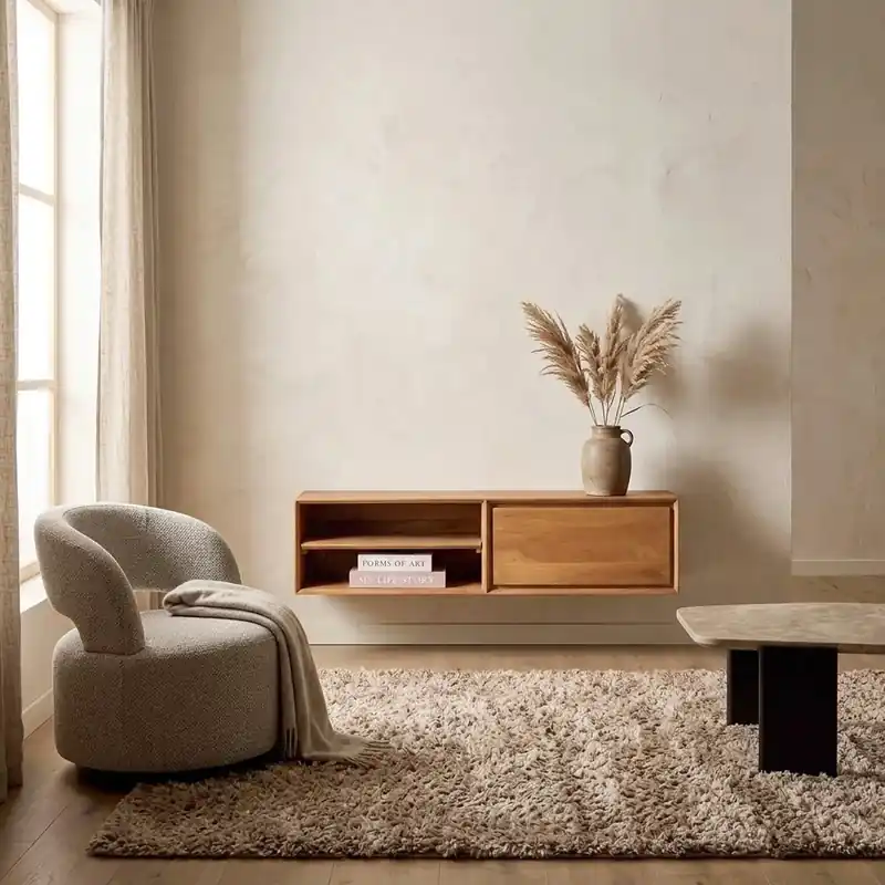 Zwevend tv meubel Ambiance Naturel 120 cm Voordeelprijs