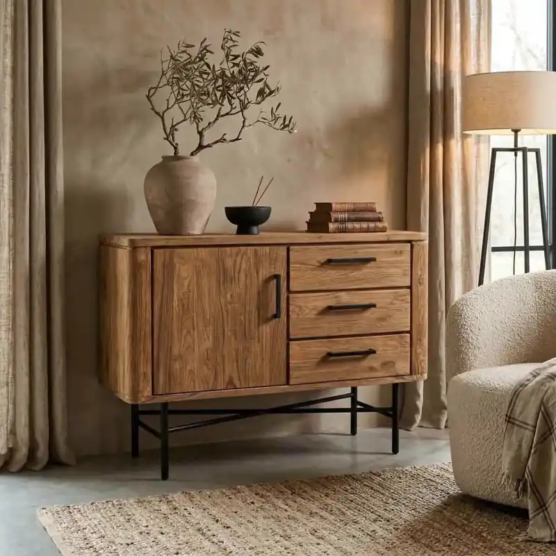 Dressoir Somo 110cm teakhout Actieprijs