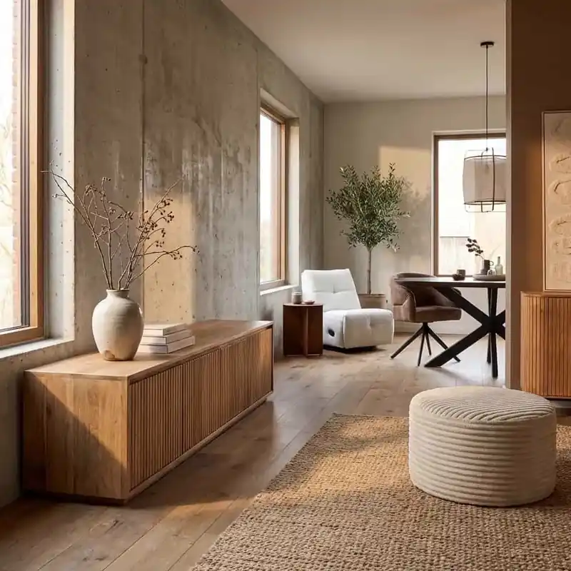 Zwevend tv meubel Madison Natural 240 cm Beperkte Voorraad