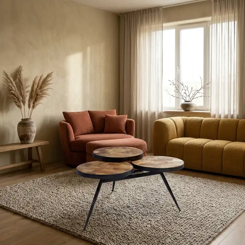 Aanbieding Salontafel met Drie Bladen