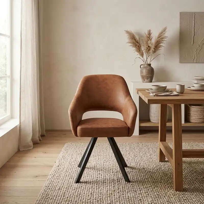Merkproduct Eetkamerstoel Emilie CEP 01 Cognac