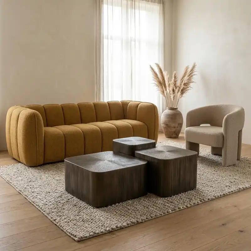 Aanbieding Salontafel set Silva Metaal