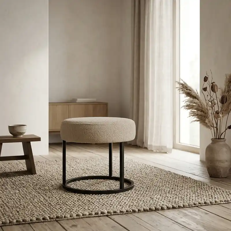 Actieprijs Hocker Escabel Ø45 Rhythm Beige 05