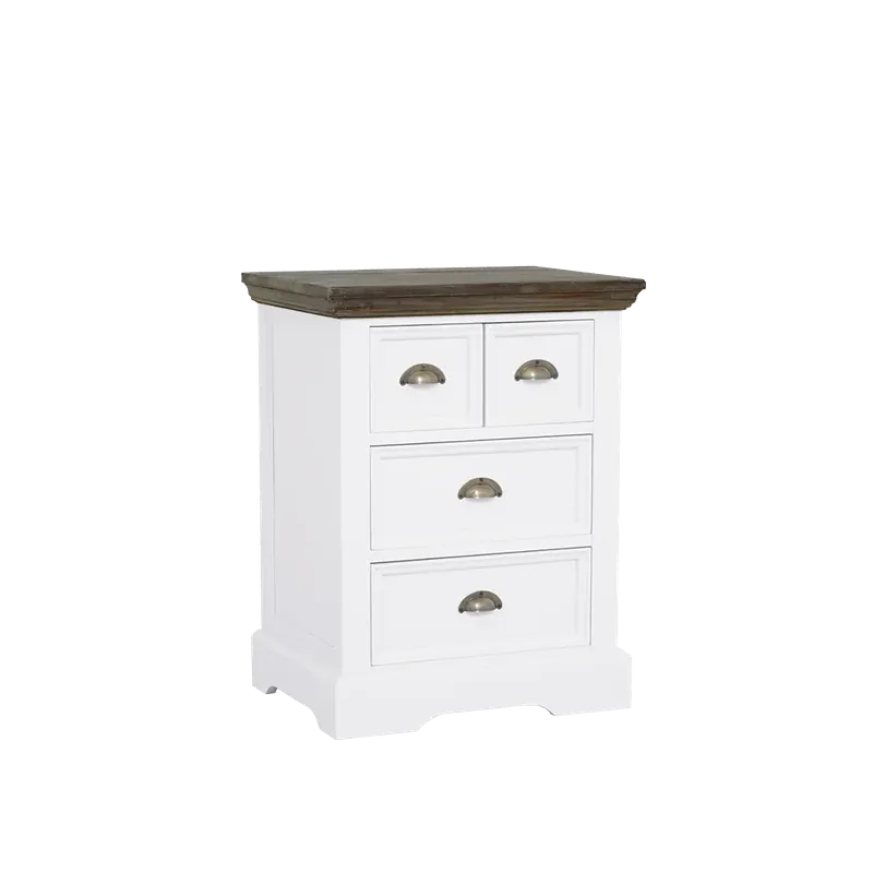 Lage Kosten Ladekast Fleur wit 56 cm