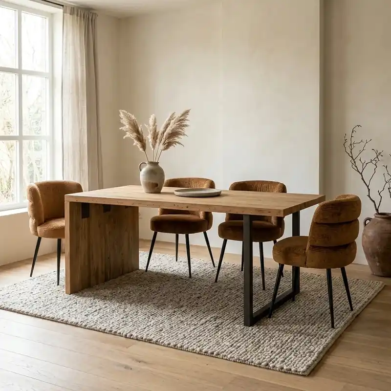 Eetkamertafel Lucca naturel rechthoek 200 cm Must-Have