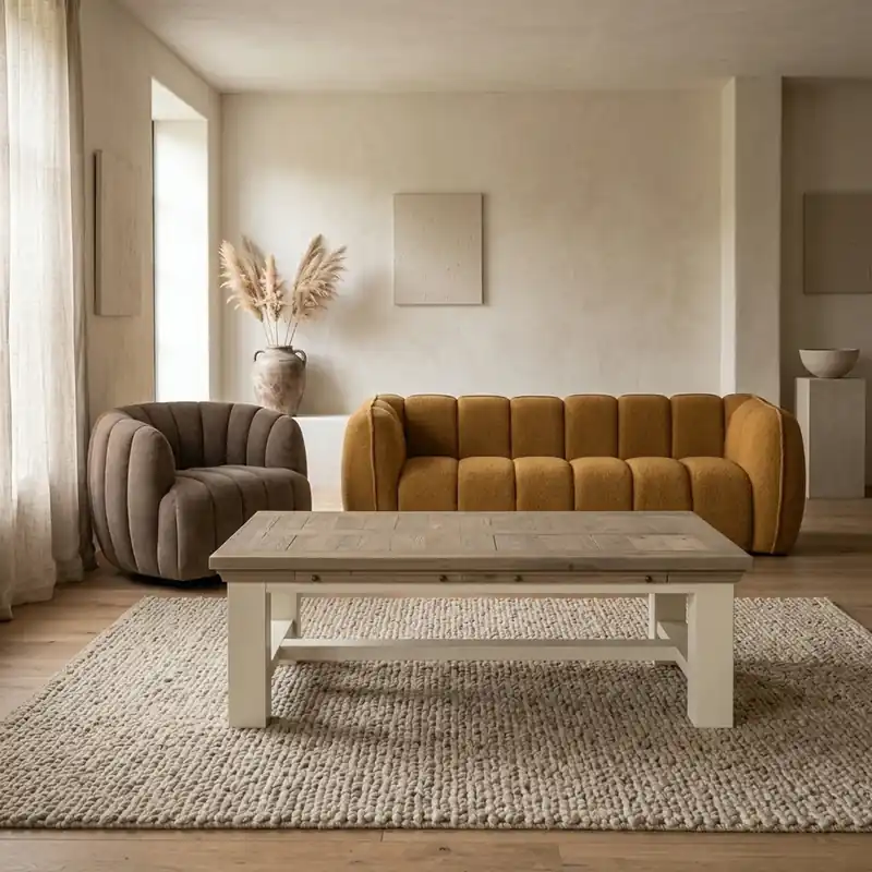 Salontafel Parma wit 135 cm Laatste Kans