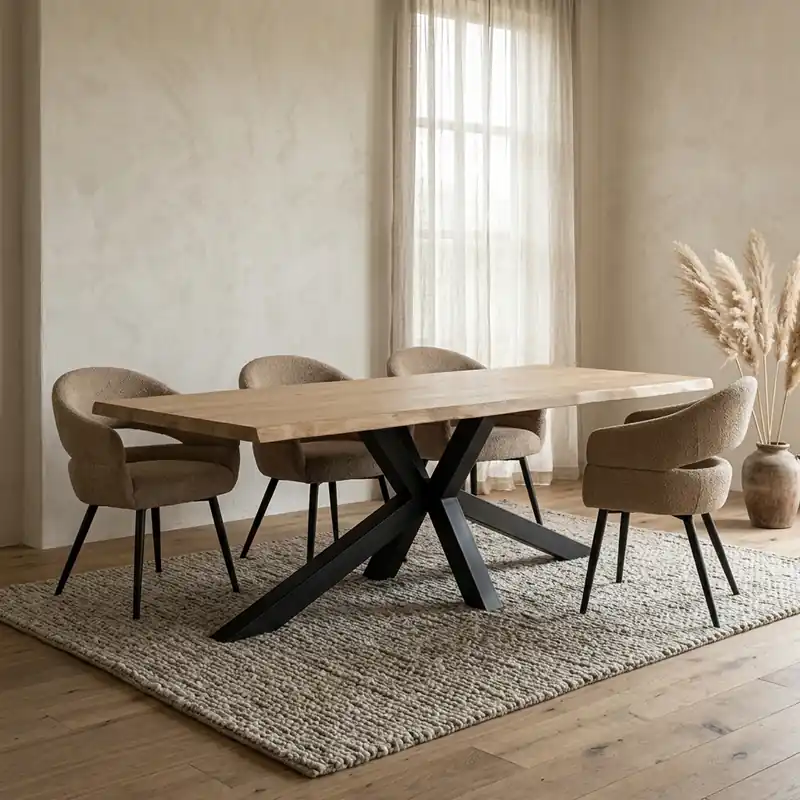 Gratis Retour Eetkamertafel Sovana naturel rechthoekig 260 cm