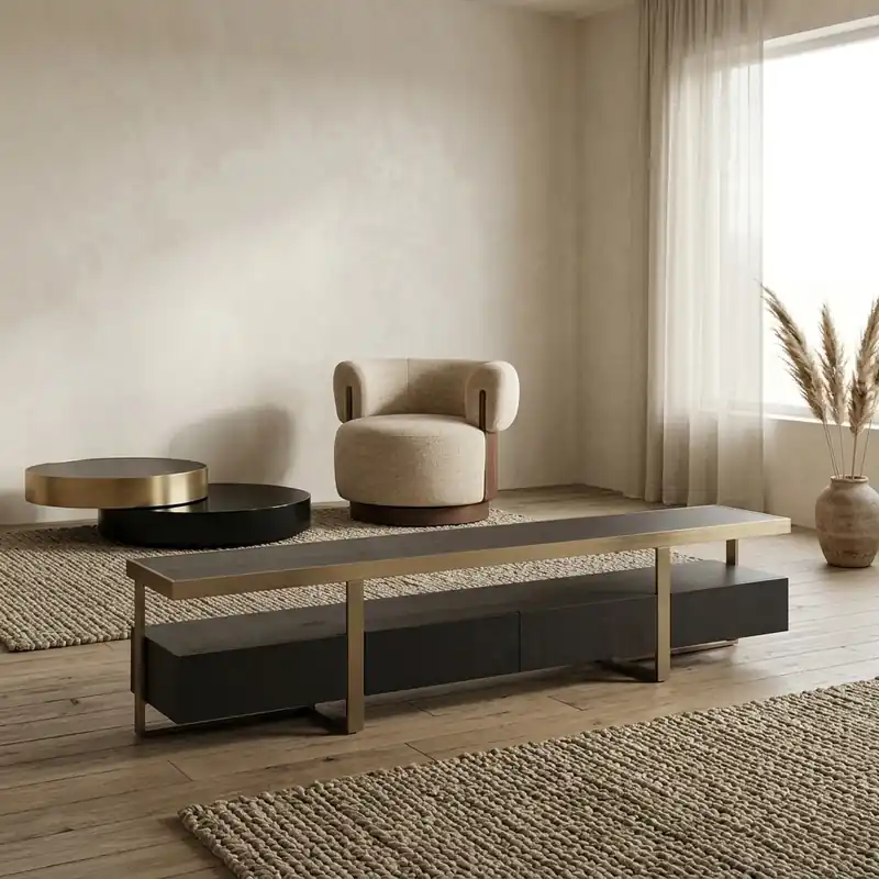 TV-meubel Alexander Jones charcoal (Diddley) Superprijs