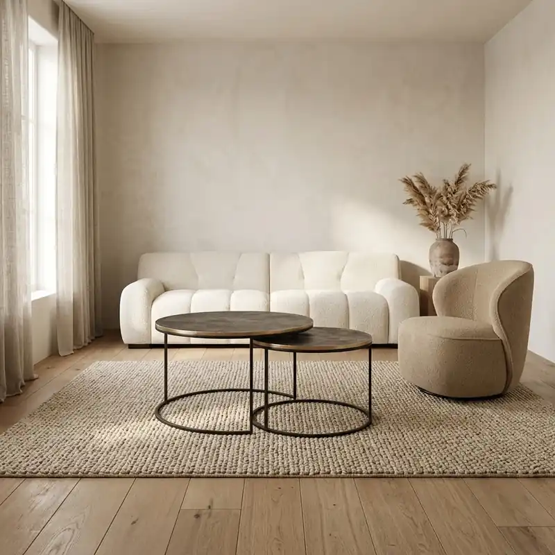 Salontafel Tulum brushed gold (set van 2) Koopje