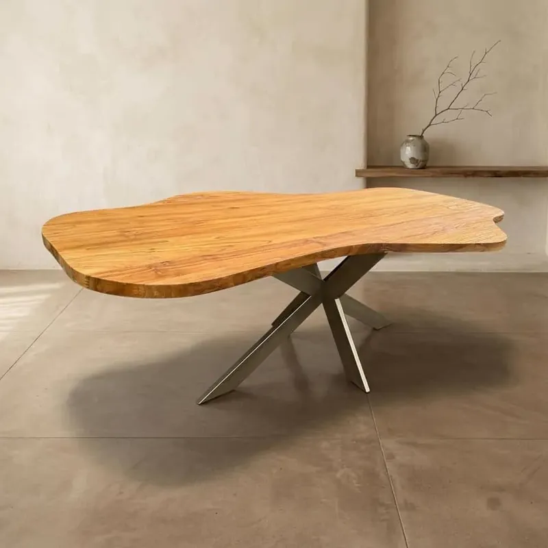 Eetkamertafel Organic teak Betrouwbaar