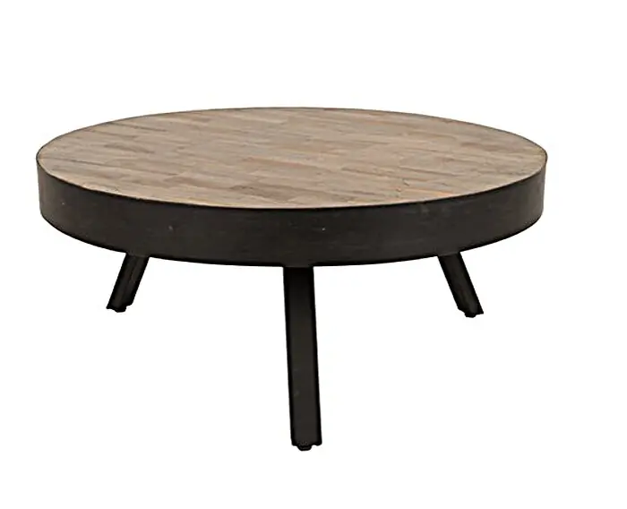 Salontafel Suri large 74 cm Metaal + Teak Meest Verkocht