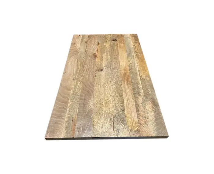 Weekendaanbieding MAATWERK Tafelblad 4 cm massief GELAKT glad mangohout 140 tot 260 cm-80x80 cm