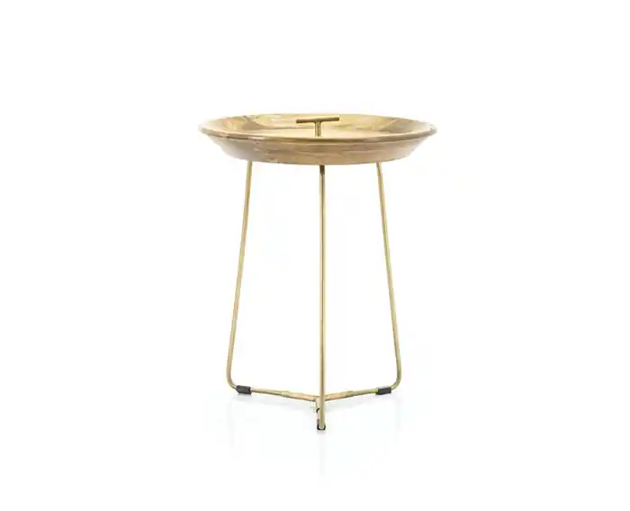 Dagaanbieding Bijzettafel Medja small- goud