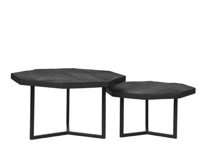 Salontafel Set ‘Shape‘ 70x70x40 cm Nieuw