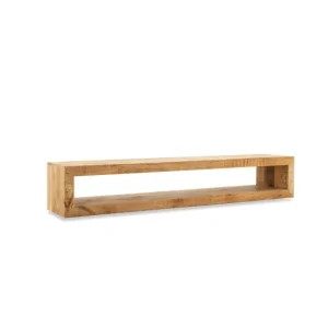 Zwevend TV-Meubel mangohout hangend 160 cm - Naturel Laatste Versie