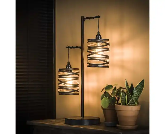 Weekendaanbieding Tafellamp Spindle 2 lampen Ray